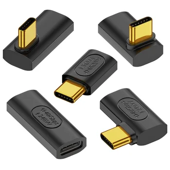 USB4 40 gbps de Dados Tipo de Adaptador C homens e mulheres de 90 Graus de Ângulo 240W Poder de Carregamento do Conversor de Vídeo, 8K para NS de Telefone Portátil