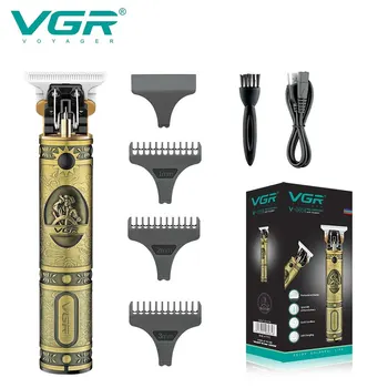 VGR Vintage T9 Aparador para Homens Aparador de Barba Cabelo Tosquiadeira do Cabelo da Máquina de Corte do Barbeiro Profissional sem fio bateria Recarregável V-085