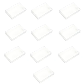 10Pcs Limpar Caixa de Protecção de Caso Protetores Manga para SNES Cartucho do Jogo Jogo de Caixa de Cartão Transparente à prova de Poeira Caixa de 594A