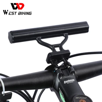 OESTE BIKE Bicicleta Guiador Extender Lanterna Titular guiador de Bicicleta Acessórios Extender Suporte para Montagem em Bicicleta Extender