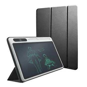 10.1 polegadas LCD Negócios Manuscrito Tablet Com Capa de Couro LCD de Tela Flexível Eletrônicos Portáteis Desenho Doard Para Estudo e Trabalho