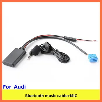 Para a Audi Q3/Q5/A3/A4/A5/A8/TT/S5 Volkswagen Golf/Polo AUX de Música Bluetooth E MICROFONE Conjunto de Chicote de fios de Fiação Accesorios Para Auto