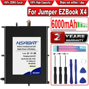 HSABAT 6000mAh 30154200P Bateria para Jumper EZBook X4 BBEN N14W TH140A AK14 EXO Inteligente E17 HW-3487265
