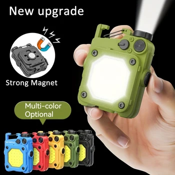 Portátil, Mini Lanterna elétrica do Keychain USB Recarregáveis Levou Lanterna Chaveiro de Luz para Camping Caminhadas ao ar livre Lanterna