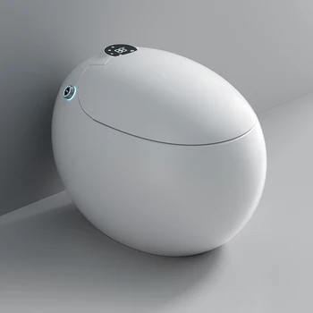 NOVA versão sanitários banheira definir uma peça inteligente wc forma de ovo auto inteligente wc com mulher bidé automática flush