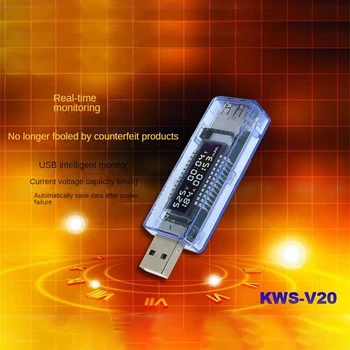 Em 1 de LCD Digital USB Voltímetro Amperímetro 5V 12V do Carro da C.C. de Telefone Tensão Volt Ampere a Capacidade de Potência do Carregador Detector de Monitor