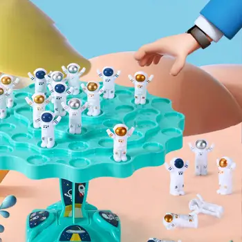 Quebra-cabeça de Educação infantil do Jogo Astronauta Jogos de Equilíbrio Divertido Espaço de Quebra-cabeça de Brinquedos para as Crianças Conjunto de Empilhamento Conselho de Lazer para Crianças