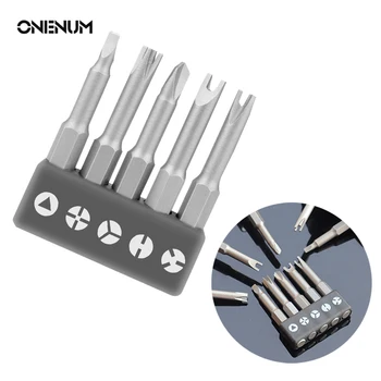 ONENUM 5-13Pcs Bits de chave de Fenda Conjunto de 50mm em forma de U, Y-Tipo de Triângulo Especiais-shap chave de fenda Bocados Kit Doméstico Reparação de Ferramentas de Mão