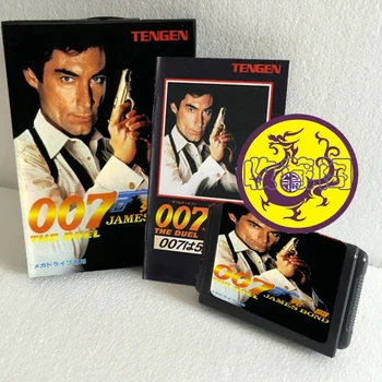 James Bond, O Duelo com Caixa e Manual de Cartucho para o 16 Bits da Sega MD Card Game MegaDrive Gênesis Sistema