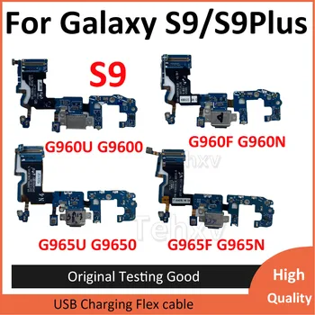 Para Samsung Galaxy S9 G960F G960U G9600 Mais G965F G965U Original Microfone USB Porta de Carregamento do Carregador Conector de base de ligação do cabo do Cabo flexível