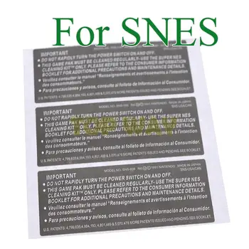 200pcs Para SNES Cartucho de Etiqueta Autocolante de Habitação Shell Etiqueta Etiqueta de Retentores Jogo Para SNES Versão dos EUA