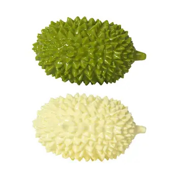 Cão De Brinquedo De Mastigar Durian Forma Resistente À Mordida De Brinquedo Para Cães Portátil Resistente Cachorro Squeaky Brinquedos Cães-Limpeza Dos Dentes Mastiga