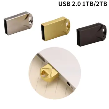 USB Flash Drive USB 2.0 de 1 tb/2TB Pen Drive USB Stick de Memória Flash em Disco de Alta Velocidade do Flash Drives Chave de USB do Metal do Disco de U