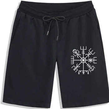 Homens Shorts Vegvisir Viking Bússola Símbolo Alternativa shorts de Odin, o Deus Nórdico Mitologia shorts para os homens shorts para os homens, as mulheres