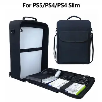 1pc maleta Para PS5/PS4/PS4 Slim Grande Capacidade de Saco de Viagem de Armazenamento de Caso Para o Console do Jogo de Acessórios