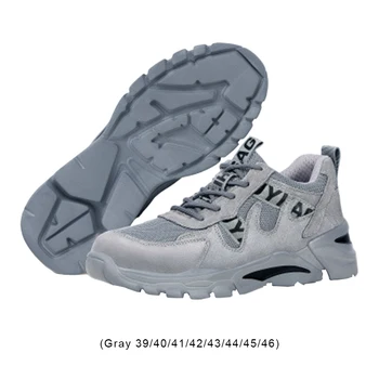 Low cut para a Segurança do Trabalho, Sapatos de Leve os Homens Sapato de Segurança Botas Anti-derrapante de Aço do Dedo do pé de Formadores Respirável Industrial Sapatos Anti-Quebra