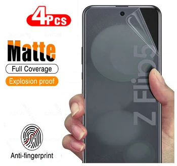 1-4PCS Cobertura de Hidrogel de Filme de Alta Definição Vidro de Proteção Para Samsung Galaxy Z Flip 5 Protetor de Tela do Filme a Prevenção de quedas