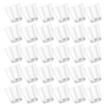 100 unidades de Mini Copos de Shot Copo Descartável Canecas de Água Clara Bebida de Recipiente de copos de Plástico para festas