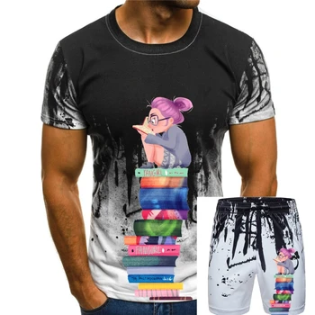 O Verão Das Mulheres T-Shirt Vintage Matilda Roald Dahl, Aquarela, Ilustração De Impressão De T-Shirt Os Amantes Do Livro Cor-De-Rosa Tops Mulher Bonito Roupas