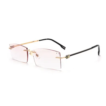Eagwoo Titânio Puro Óculos De Cristal De Corte Do Quadro De Prescrição De Óculos Projetado Alto Grau De Uso De Negócios 008