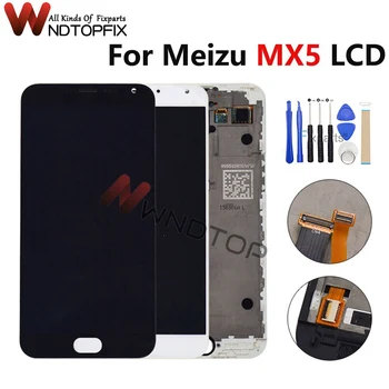 AMOLED Para Meizu MX5 Tela de exposição do LCD Com Moldura +Painel de Toque Substituição do conjunto do Digitador 5.5