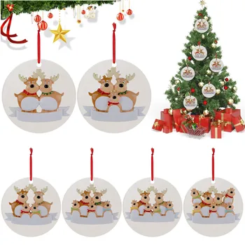 Decorações de natal Listagem de Natal Elk Madeira Pingente de Natal, Enfeites de Árvore de Natal, Enfeites para a Casa Natal de Noel Deco