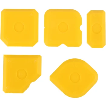 5Pcs Raspador Kit de ferramentas de Reboco Conjunto de Suavização Demão de Argamassa Removedor de Silicone Comum Comum de Enchimento de Suavização Espátula