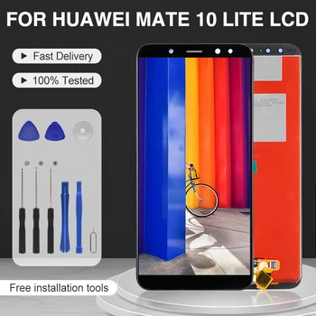 1Pcs 5,9 Polegadas de Nova 2i Apresentar Para Huawei Mate 10 Lite Lcd Com Tela de Toque do conjunto do Digitador Reparação de Peças Frete Grátis
