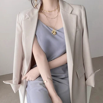 O coreano Cropped Blazer com Bolsos Design Mulheres de Manga Curta Outwear Fina 2023 Office Senhora Casaco Solto Elegante Lapela do Casaco