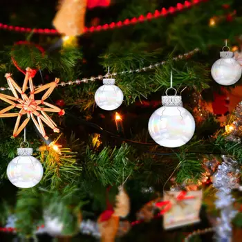 Enfeites de bola Inquebrável Reutilizável Bola de Natal Enfeites de Decorações para a Árvore de Natal Festas de natal (Conjunto de 6)/12pcs 6cm