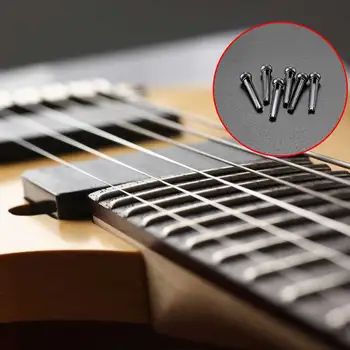 6pcs Ponte Pin Acústico Folk Guitarras Substituição Opala Peças de Aumentar a capacidade de Resposta Clara a Extensão do Instrumento Musical