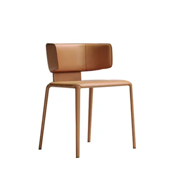 Italiano Minimalista Cadeiras de Jantar Modernas, Simples Cadeira de Sala de Home Designer de Luz de Luxo Cadeira com Encosto Cadeira Nórdicos