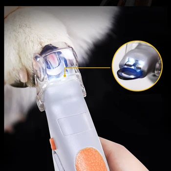 1pc Profissional Clipper para cães Cão de Unhas Aparador Gato de Estimação Garra Moinho Com Luz LED de 5X, lente de aumento de Segurança do animal de Estimação Unhas