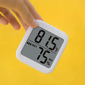 Multifuncional Digital Família Termômetro e Higrômetro para Uso interno-10°C~50°C