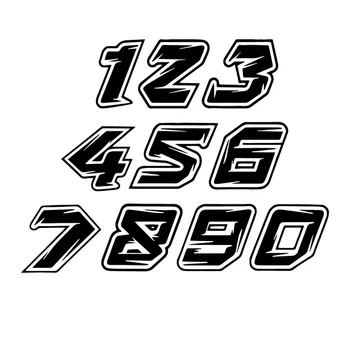 Número de Adesivos para Carros, Motos, Caminhões e Bicicletas.