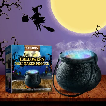DIY Atomophere Atomização Jar no Halloween, Decoração de Casa Limpa Ares Névoa Difusor para Casa Portátil Remover o Cheiro de Umidificador