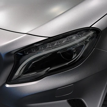 Automotivo farol de película protetora, fumado tintura preta embalagem de pvc transparente, 2013-2019 Mercedes-Benz GLA X156 TPU adesivo