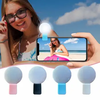 Telefone Celular Preencher Luz Recarregável Selfie Luz Para Telefone Webcam Redonda Luz Com 4 Iluminação Ajustável Para Streaming Ao Vivo
