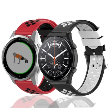 Silicone Para Mibro assistir X1 A1 Pulseira Smart Watch Para Mibro Lite Ar de Silicone da Cor fivela de Metal 20mm 22mm Macio Banda de Esportes Correia