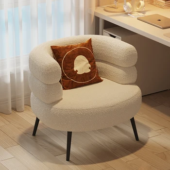 Nordic Vaidade Sala de estar Cadeiras de Sala de Leitura Designer Cadeira Móvel Moderno Sotaque Preguiçoso Chaise Coiffeuse da Mobília do Quarto do DWH