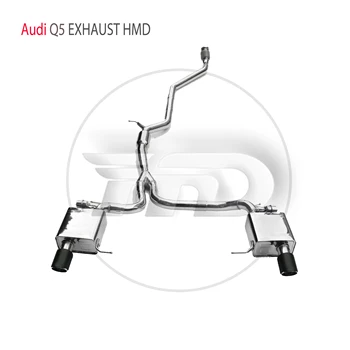 HMD Aço Inoxidável Sistema de Exaustão de Desempenho Catback é Adequado para a Audi Q5 Auto Modificação Eletrônica Válvula de Escape