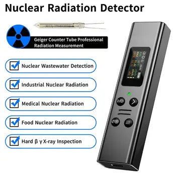 2023 Quente Contador Geiger Nuclear Detector de Radiação Pessoal Dosimete-X raios Γ raios-Β-ray Radioatividade Testador de Mármore Detector de