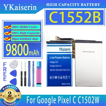 YKaiserin Bateria C1552B 9800mAh Para o Google Pixel C1502W C Bateria do Tablet