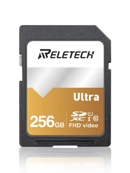 Reletech SD Cartão de 32GB e 64 GB, 128 GB de 256GB U1 A1 Cartão de Memória Flash Class10 UHSI para o Cartão de Memória da Câmera de 128GB 64GB 32GB TF Cartão