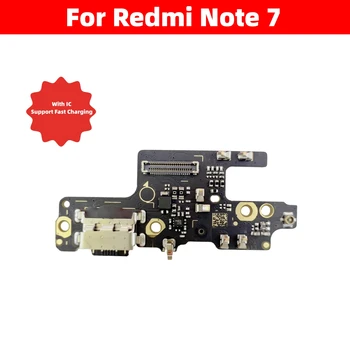 Carregador USB Para Redmi Nota 7 Conector de base de ligação Placa de Carregamento de Porta Flex Cabo de Peças de Reposição