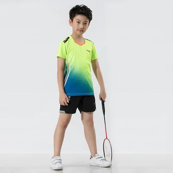 Meninos novos conjuntos de Badminton , secagem Rápida de Tênis de Crianças Camisa , Filhos de badminton jersey , Ténis de Mesa, Camisetas , t-shirt de Desporto