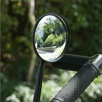 1/2PCS 22mm de Bicicleta Espelho Retrovisor Giro de 360 Graus de Acrílico, Espelho Convexo Espelho Retrovisor Para Mountain Bike de Estrada