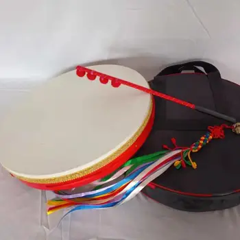 Cabra Pele Wen Wang Cilindro De Face Única Tambor Tradicional Chinesa Performance Em Palco Tradicional De Percussão Instrumentos Musicais