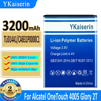 3200mAh YKaiserin Bateria TLi014A1 para Alcatel TLi014A1 CAB31P0000C1 TCL UM TOQUE 4012/X OT-4012A FOGO OT-5020 M POP 918
