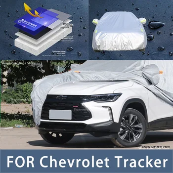 Para Chevrolet Tracker Exterior Completa de Proteção de Automóvel Cobre de Neve Cobrir as Sombras Impermeável, Dustproof Exterior acessórios do Carro